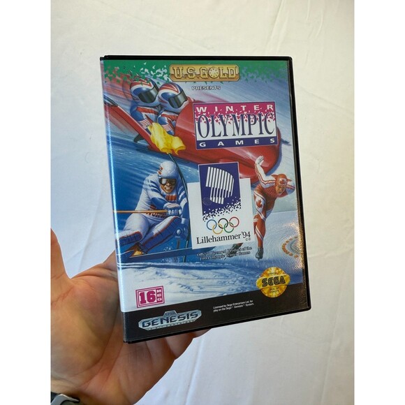 Sega Genesis Winter Olympic Games Lillehammer 94 With Case - Picture 1 of 4